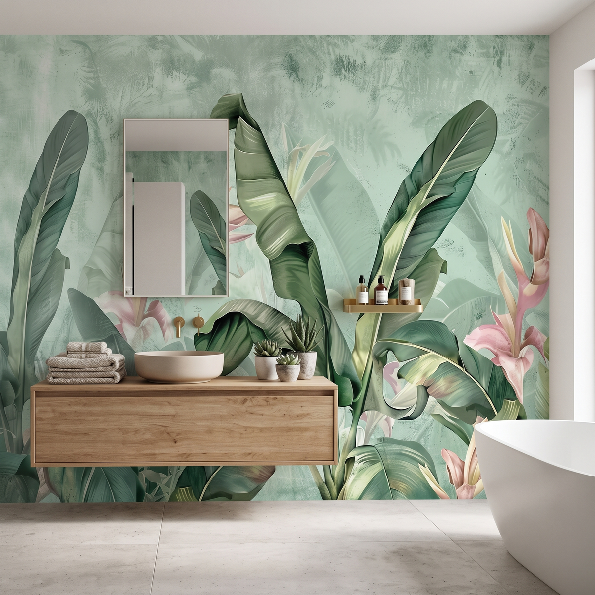 modern-banyo-ve-spa-icin-botanik-yesil-duvar-murali